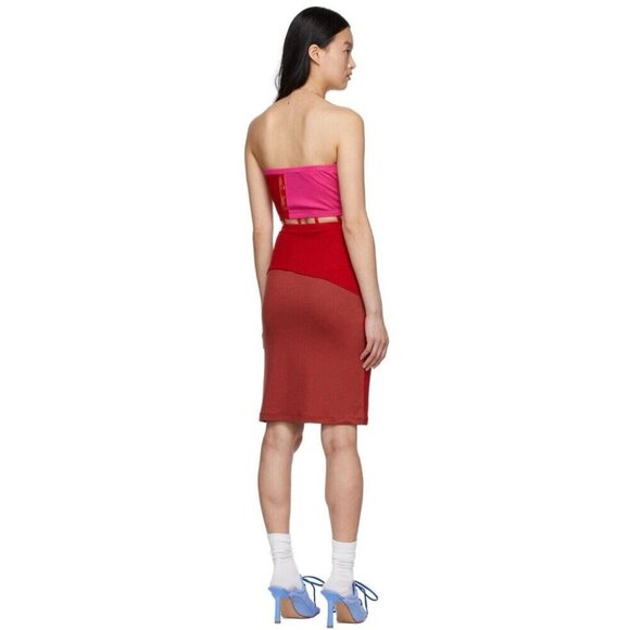 Andersson Bell Cotton Midi Dress Size S Pink $470 - Picture 13 of 14